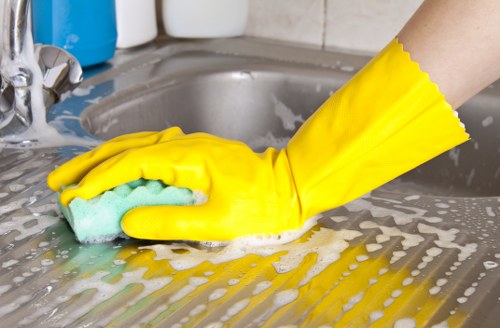 PPE items used by Crystal Palace cleaners during service