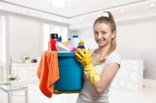 Cleaning service issue under review during investigation